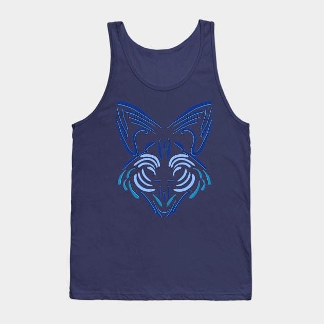 Fox pattern Tank Top by MentalTich